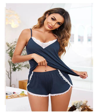 Two-piece Lace Pajamas Suit